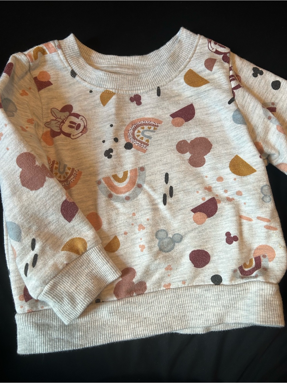Disney Minnie Mouse Cream Graphic Sweatshirt - Kids